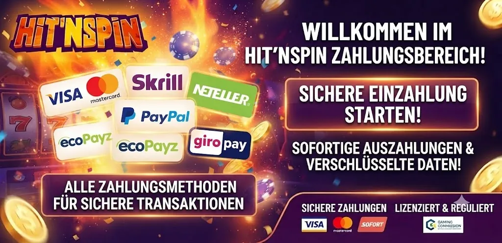 HitnSpin Zahlungsmethoden